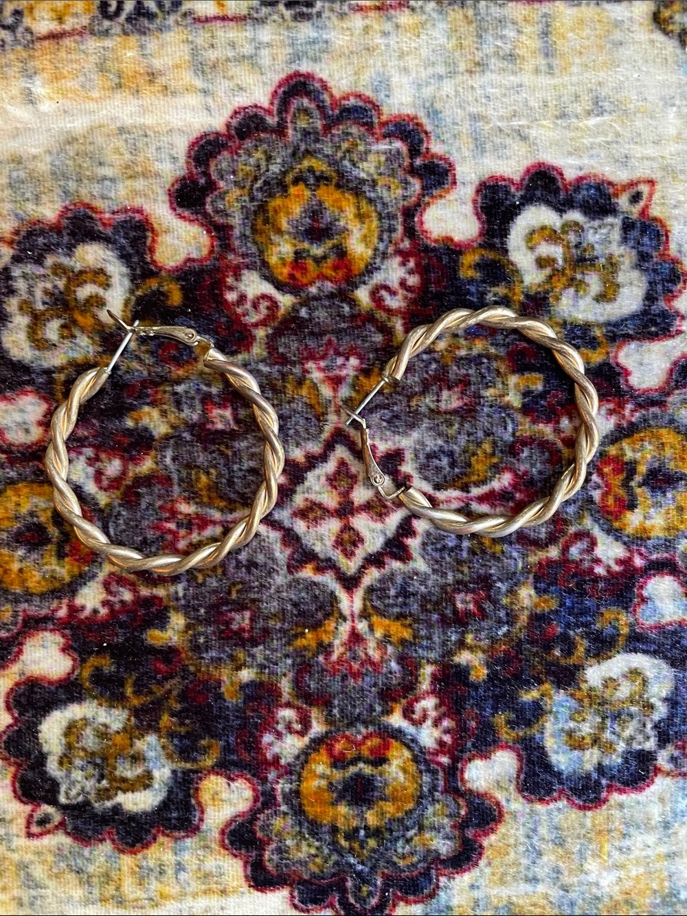 Target Gold Twisted Hoop Earrings